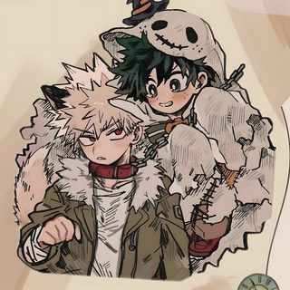 an anime scene with two people holding each other in front of a clock and butterflies Aesthetic Mha Halloween tan