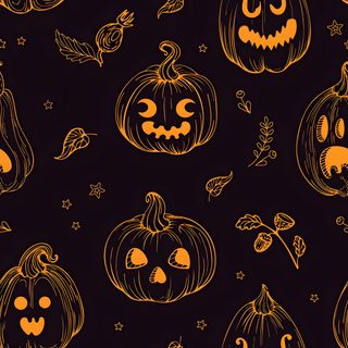halloween pumpkins with faces drawn on them in orange and black colors seamless background Halloween Pumpkin Design Halloween Images, Cute Iphone Tumblr, Halloween Backgrounds, Halloween, Pretty, black