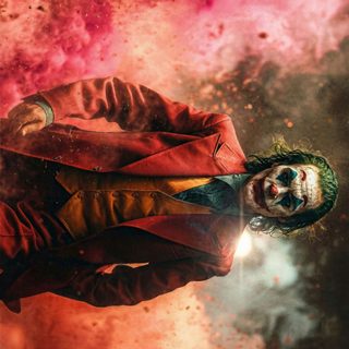 the joker is flying through the sky with his head in the air and it looks like he Juvea Halloween 4k Joker Videos, Joker Hd, Ballpoint Pen Art, Joker Artwork, Pen Art, Pc, sienna