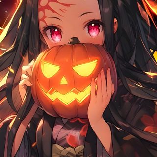 Halloween Wallpaper Demon Slayer, Nezuko Pumpkin, Demon Slayer Wallpaper Halloween, Halloween Nezuko Pfp, Nezuko Halloween, Demon Slayer Halloween, Demon Slayer Halloween 2024, Anime Halloween Wallpaper, Nezuko Halloween Chibi Nezuko Kamado Halloween Halloween Demon Slayer, Nezuko Pumpkin, Demon Slayer Halloween, saddle brown