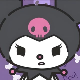 a cartoon character with skulls and bones around her head, in front of a purple background Chromebook Kuromi Halloween Kuromi Desktop 1920x1080, Kuromi For Pc, Kuromi Aesthetic Desktop, light slate gray