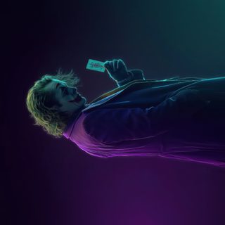 a man laying on top of a bed under a purple light with a credit card in his mouth Juvea Halloween 4k Joker For Pc, Joker Quotes, Animal Logo, Pc, Quotes, Animals, black