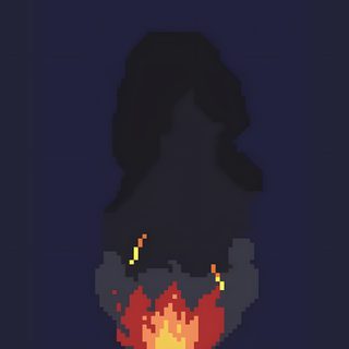 an image of a pixel style fire in the dark Halloween Pixel Art Gif Dark Souls Bonfire Pixel Art Gif, Humo Pixel Art, Pixel Art Campfire, dark slate gray