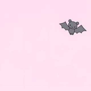 a cartoon bat flying through the air on a pink background Pink Pastel Halloween Bats Horizontal Halloween, Pastel Bat Background, Bat-themed Pastel Background, lavender blush