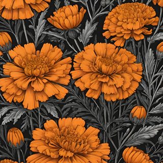 an orange flower on a black background Halloween Marigold Marigold Iphone, Marigolds Background, Mexican Marigold, Marigold Flower, saddle brown