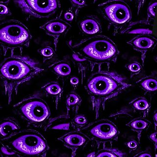an image of purple eyes with icicles all over the place and in the background Purple Purple Edgy Aesthetic Halloween Purple Alt Aesthetic, Purple Optical Illusion, Cute Screen Savers, black