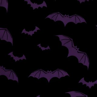 purple bats are flying in the night sky with dark clouds behind them and black background Halloween Purple Bat Purple Spooky Aesthetic, Spooky Purple, Purple Bats On Black Background,