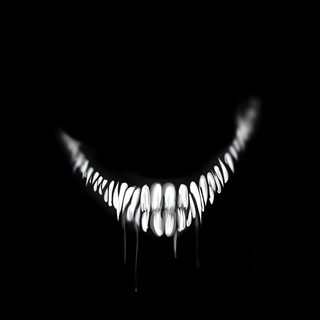 a black and white photo of the teeth of a scary looking animal in the dark Halloween Teeth Teeth In Darkness, Teeth In The Dark, Smile In The Dark, Scary Teeth, Shadow Teeth, black