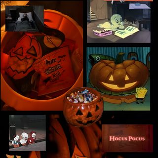 an advertisement for halloween town with pumpkins and jack - o'- lanterns Halloweentown Aesthetic black