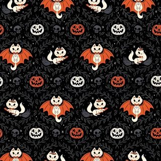 an image of halloween themed wallpaper with pumpkins and bats on black background, including jack - o'- lanterns Halloween Cats Bats Owls Spiders Sm Halloween Bats, Cute Bat For Phone, Bat Halloween, Halloween Bat, black