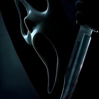 a person holding a knife in their hand with a scary mask on it's face Halloween Scary Scream Ghostface Comics, Scream Movie Poster, Heaven Tattoos, Small Sketchbook, black