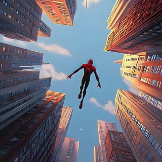 a man flying through the air between tall buildings Spiderman Halloween 4k Iphone Marvel Background, Spiderman Tattoo, Spiderman Poster, dim gray