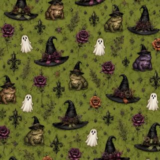 a green background with lots of witches and roses Halloween Green October Art, Witchy, Cool For Phones, Phone Art, Samhain, Cool Art,