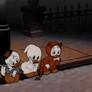 three stuffed animals sitting on the ground next to a pole Disney Halloween Desktop Ipad Aesthetic Halloween, Ipad Spooky, Spooky Halloween Computer, dark slate gray