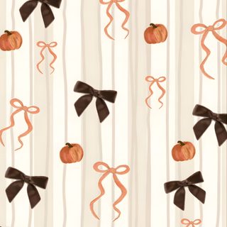 an orange and black bow tie with pumpkins on white striped background, seamless Clean Girl Halloween Fall Halloween Iphone, Haloween Backgrounds, Cute Halloween Backgrounds Aesthetic, antique white