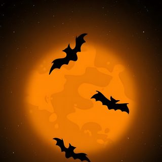 bats flying in front of the full moon Halloween Bat Iphone Halloween Aesthetic, Halloween, Phone, black