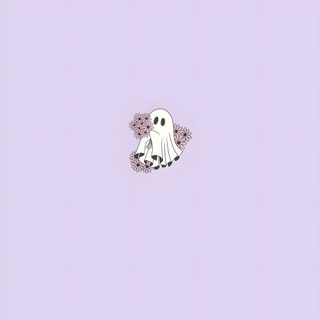 a white ghost sitting on top of a purple wall Boho Halloween On Light Purple Halloween Ghosts, Cute Halloween, Phone, Ghost, Halloween, Purple, gainsboro