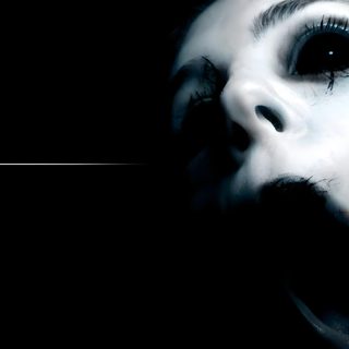 a woman with her mouth open in the dark Scary Halloween For Computer Scary Face Dark Background, Black Eyes Creepy, Scary Face Black Background,