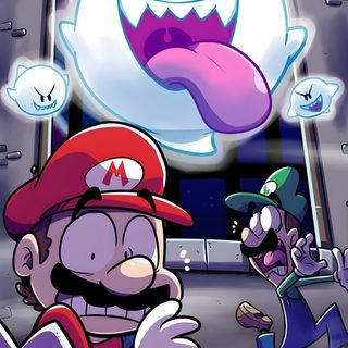 an image of some cartoon characters playing with each other Halloween Mario King Boo Iphone, Mario Boo, Super Mario Bros Z Fanart, Boo Mario, light slate gray