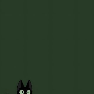 a black cat sitting on top of a floor next to a green wall with the words, Halloween Black Cat Green Green Medical, Dark Green, Olive Core Aesthetic, Green Simple, dark slate gray