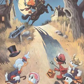 an image of cartoon characters on the cover of ducktales comic book, which is being released by dc comics Ducktales Ghosts Of Halloween Scrooge Mcduck Halloween, Donald Duck Halloween, Ducktales Halloween, dark gray