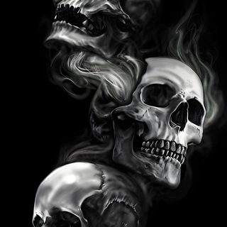 Halloween Skull Iphone black