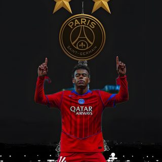 the soccer player is holding two stars above his head Football Halloween Psg Beautiful Flower Drawings, Football, American Football, Bayern, Psg, black