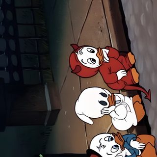 three cartoon characters standing next to each other Ducktales Ghosts Of Halloween Cartoon Halloween Background Aesthetic, Halloween Cartoon Iphone, Disney Halloween Pc, dark slate gray