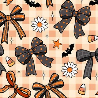 Halloween Bow burlywood