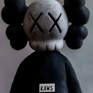a black stuffed animal with the word kaws written on it's face and ears Halloween Kaws Cool Asthetic, Dope For Iphone, Backgrounds Boys, Kaws Lockscreen, Kaws Iphone, dark slate gray