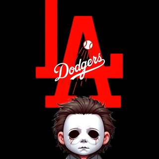 a poster with the los angeles dodgers mascot on it's face and an image of a Dodgers Halloween Dodgers Halloween, Dodger, Dodgers Logo, Dodgers Cover Photo, La Dodgers Iphone, black