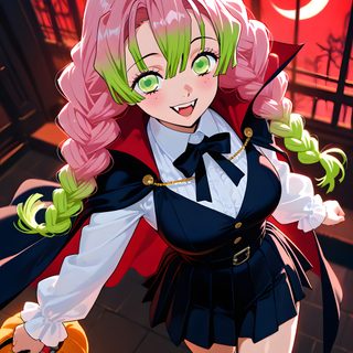 Mitsuri Succubus, Mitsuri Halloween Wallpaper, Mitsuri Halloween Art, Mitsuri Witch, Demon Slayer Mitsuri Halloween, Mitsuri Kanroji Halloween, Mitsuri Kanroji Halloween Costume, Mitsuri Halloween Pfp, Halloween Mitsuri Pfp Mitsuri Halloween Mitsuri Succubus, Mitsuri Halloween, Mitsuri Halloween Art, Mitsuri Witch, brown
