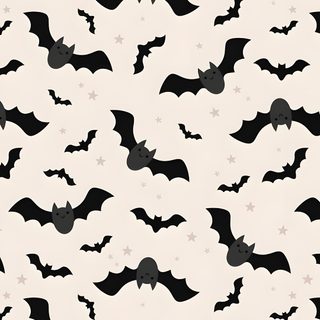 black bats and stars on a white background for halloween wallpapers or fabric design Halloween Bats Halloween Seamless, Halloween Bat Pattern Design, Halloween Pattern Fabric Design, linen