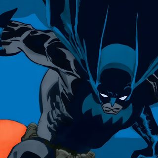 an image of batman flying in the air with his cape extended and eyes closed, Batman The Long Halloween 2 Batman The Long Halloween Poster, Blue Batman, Retro Batman Iphone, black