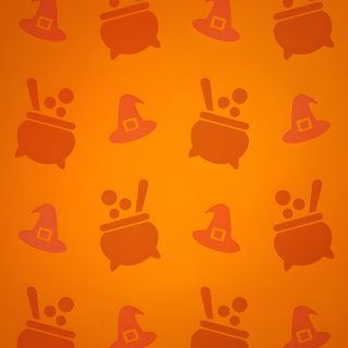 an orange background with various silhouettes of kitchen utensils and cooking items on it Dnd Halloween Clash Royale Halloween, Witch Clash Royale, Bruja Clash Royale, Fortnite Halloween, chocolate