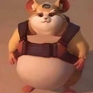 an animated mouse is standing on one leg Wrecking Ball Halloween 4k sienna