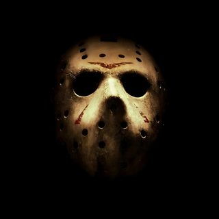 an image of a scary mask with blood on it's face in the dark Jason Halloween Jason Friday The 13th Face, Jason Voorhees Face, Jason Friday The 13th Background, black