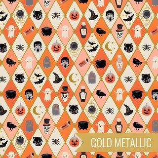 an orange and black pattern with halloween icons on it Owl Argyle - Retro Halloween Orange Company Halloween, Halloween Graphics, Halloween Ii, sandy brown