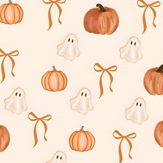 a white background with pumpkins and ghost faces Aesthetic Beige Halloween Cute Aesthetic Halloween, Fall Backround Aestetic, Background Aesthetic Halloween, linen