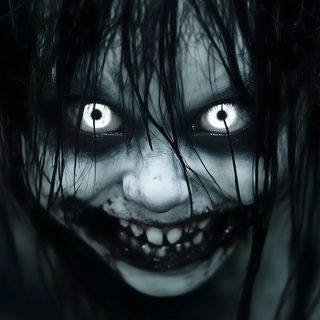 a creepy looking woman with white eyes and black hair Halloween Scary Horror For Pc, Pc Horror, Pc Halloween, Horror For Laptop, Scary For Laptop, Scary Pc, black