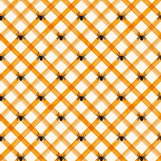 an orange and white checkered pattern with black dots Halloween Argyle October Pattern Background, Halloween Argyle Preppy Spiders, Canvas Background Ideas, sandy brown