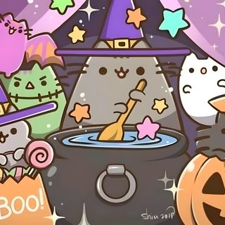 Cute Halloween Card Inspiration, Cute Halloween Cartoon Scene, Cute Spooky Characters, Halloween Cartoon Art, Halloween Party Decoration Ideas, Cute Halloween Pc Wallpaper, Cute Halloween Wallpaper Desktop, Halloween Computer Wallpaper, Halloween Keyboard Kawaii Kawaii Pusheen Halloween Cute Halloween Card Inspiration, Cute Halloween Cartoon Scene, Cute Spooky Characters, gray