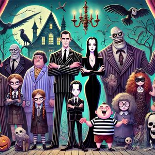 the addams family halloween poster Halloween Addams Family dim gray