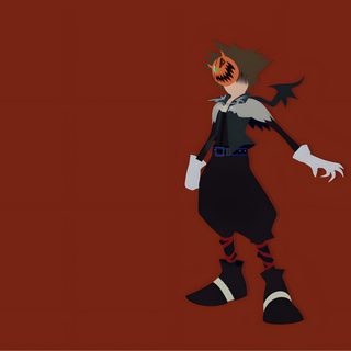 an animated character is standing in front of a red background Sora Halloween Town 1920x1080 Sora Halloween Town Pfp, Kingdom Hearts Halloween, Sora Kingdom Hearts Halloween, maroon