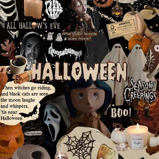 a collage of halloween related items Halloween Junk Halloween Iphone, Cantik Iphone, Halloween, Halloween Iphone Backgrounds, dark olive green