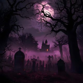 a creepy graveyard at night with the moon in the sky Goth Background Halloween Horror Dark Background, Spooky Aesthetic Background, Halloween Scary Aesthetic, black