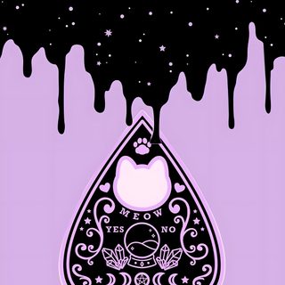 a black and white drawing of a triangle with the moon in it's center Halloween Planchette Goth Phone, Bonito, plum