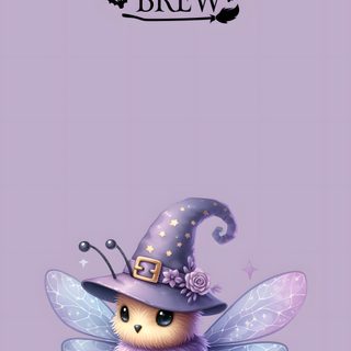 a bee with a witches hat on it's head and the words witches brew Halloween Bees Accent Ideas Witch Bee, Halloween Bee, Bumble Bee Iphone, Cute Bumblebee, silver