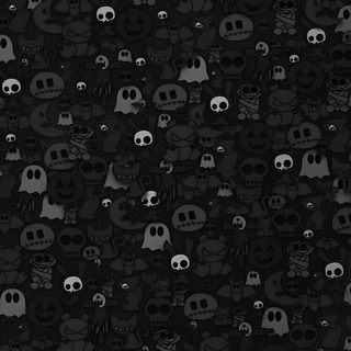 black and white skulls wallpaper with lots of different faces on it's surface Halloween Black Halloween Iphone, Halloween, Punk, Illustration Photo, Iphone For Guys, Cute Black,