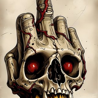 Skull Artwork Illustrations, Cool Skull Drawings, Skull Art Tattoo, Colorful Skull Art, Tatuaje Realista, Hulk Art, Muster Tattoos, Funny Artwork, Chicano Art Tattoos Halloween Middle Finger Skull Artwork Illustrations, Cool Skull Drawings, Skull Art Tattoo, tan